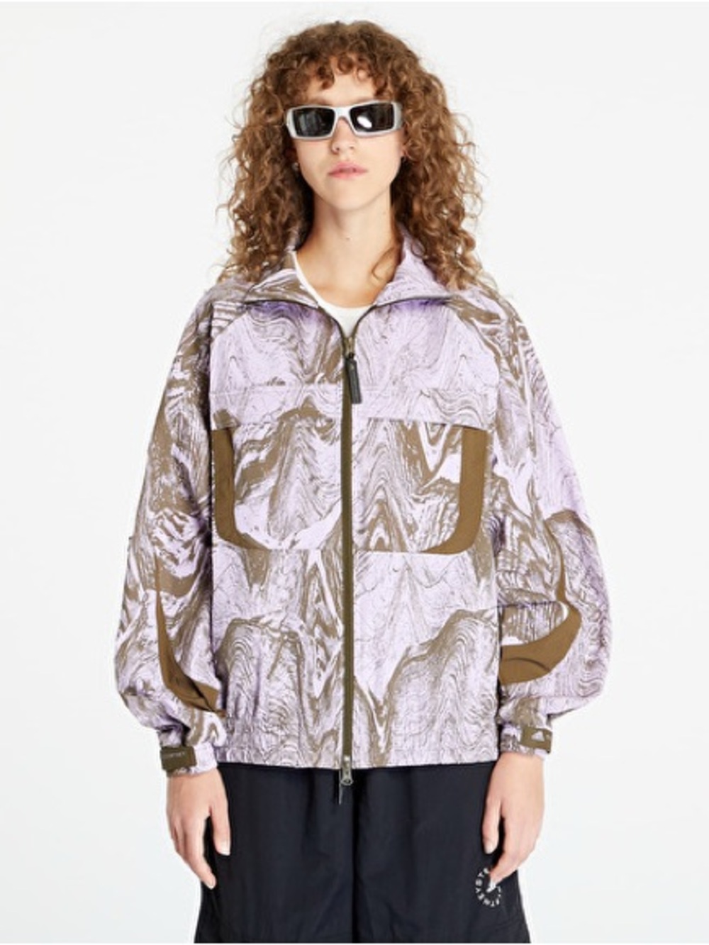 Adidas by Stella McCartney Marble windbreaker jacket Size M - Picture 4 of 11